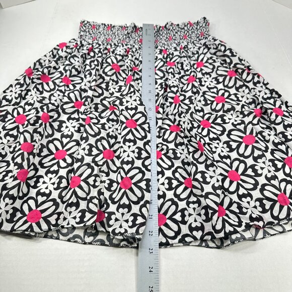Max Edition Women's Size 2X Skirt Floral White Black Pink Lined Preowned - Picture 9 of 10